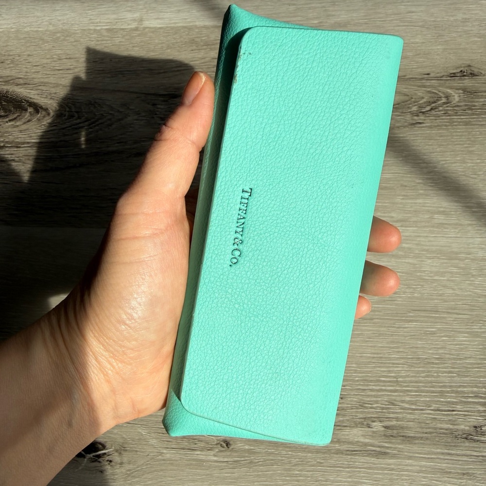 Tiffany & Co. Glasses Case and Wipe Cloth, Aqua Blue - Picture 17 of 17
